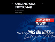 Tablet Screenshot of mirangabainforma.com